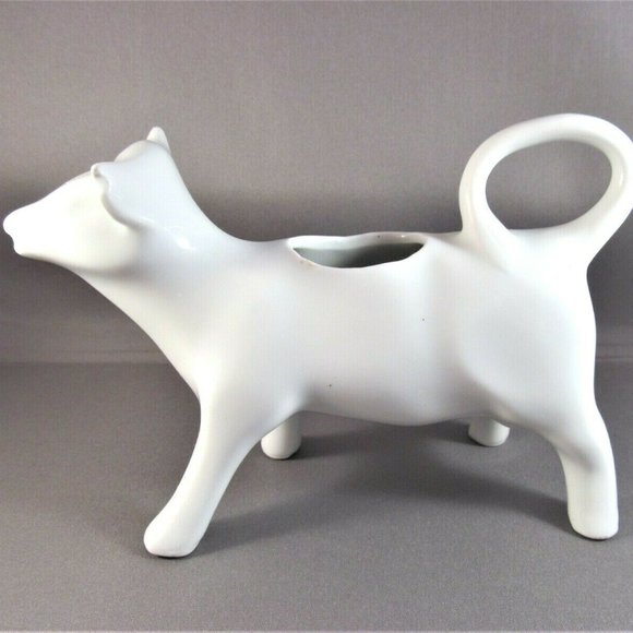 Vintage Porcelain Pillivuyt Cow Creamer France - Picture 1 of 12